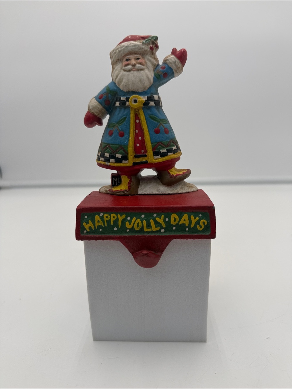 Mary Engelbreit Happy Jolly Days Cast Iron Stocking Holder